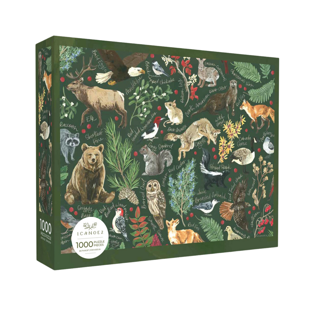 Winter Flora & Fauna - 1000pc Jigsaw Puzzle
