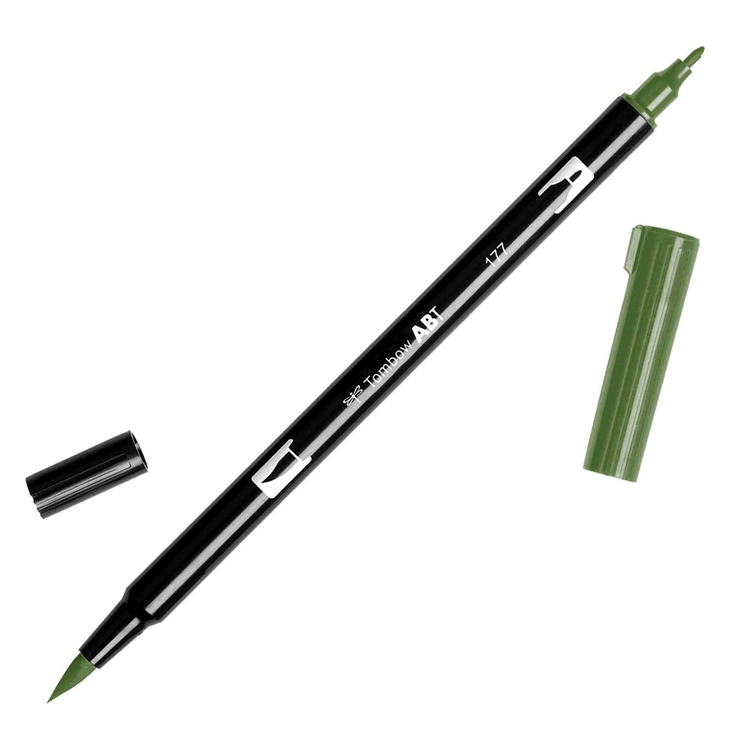 Dual Brush Pen Art Markers - 177 Dark Jade
