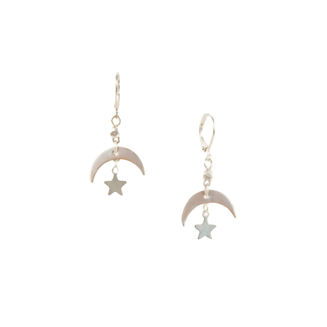 Moon and Star Earring