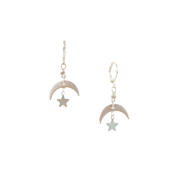 Moon and Star Earring