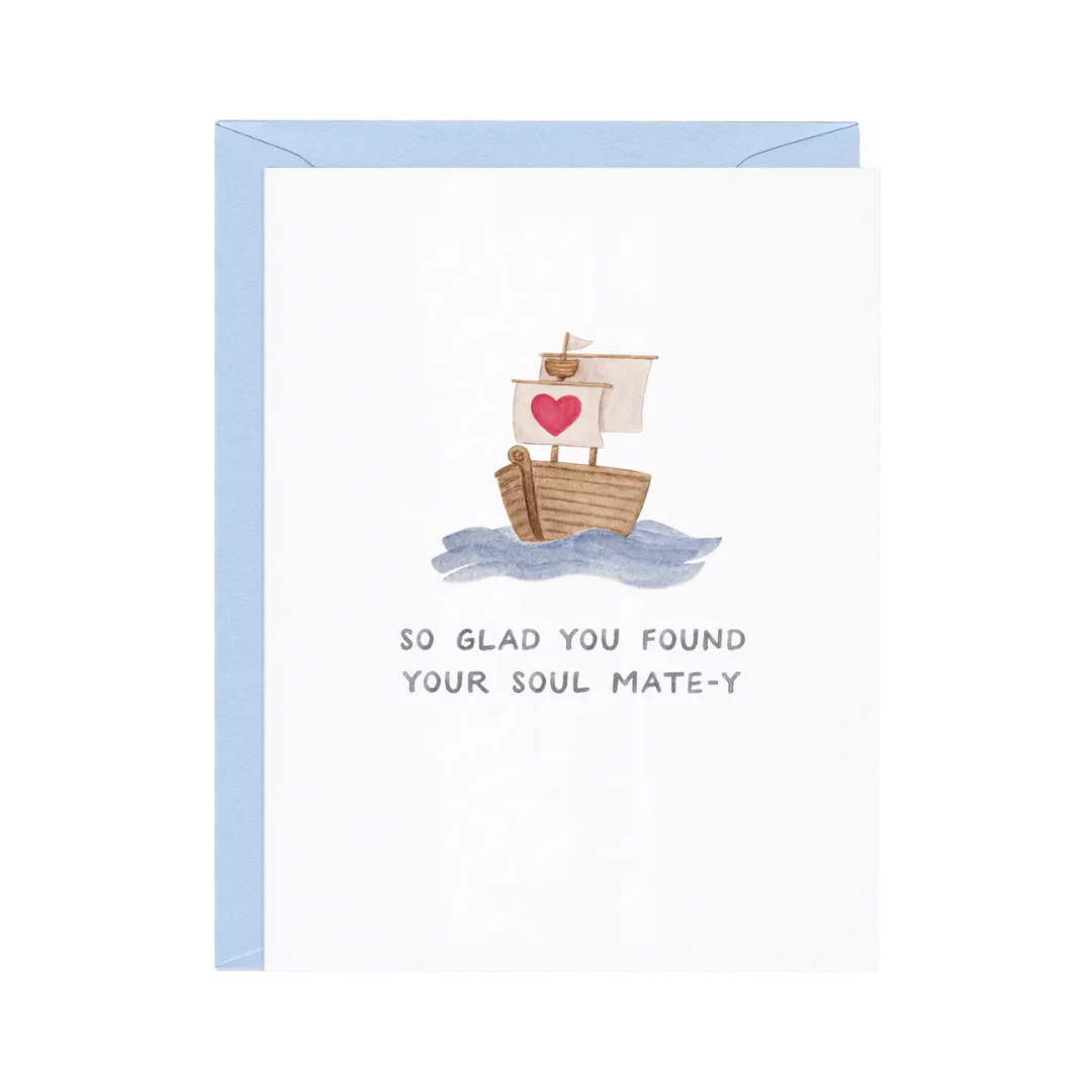 Soul Mate-Y Wedding Card