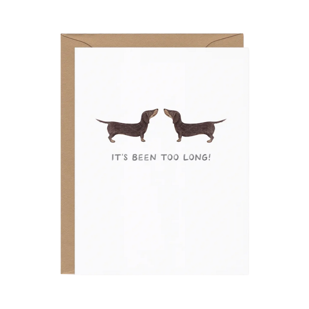 Too Long Dachshund Card