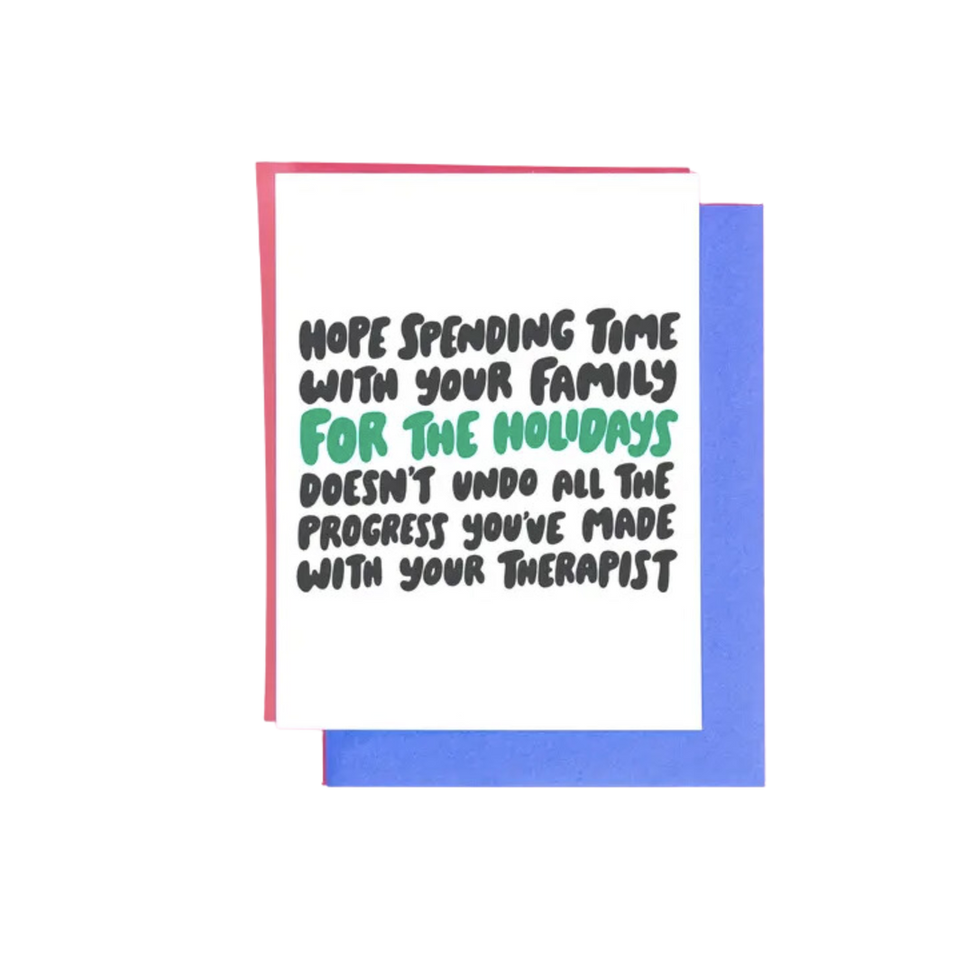 Therapist for the Holidays Greeting Card