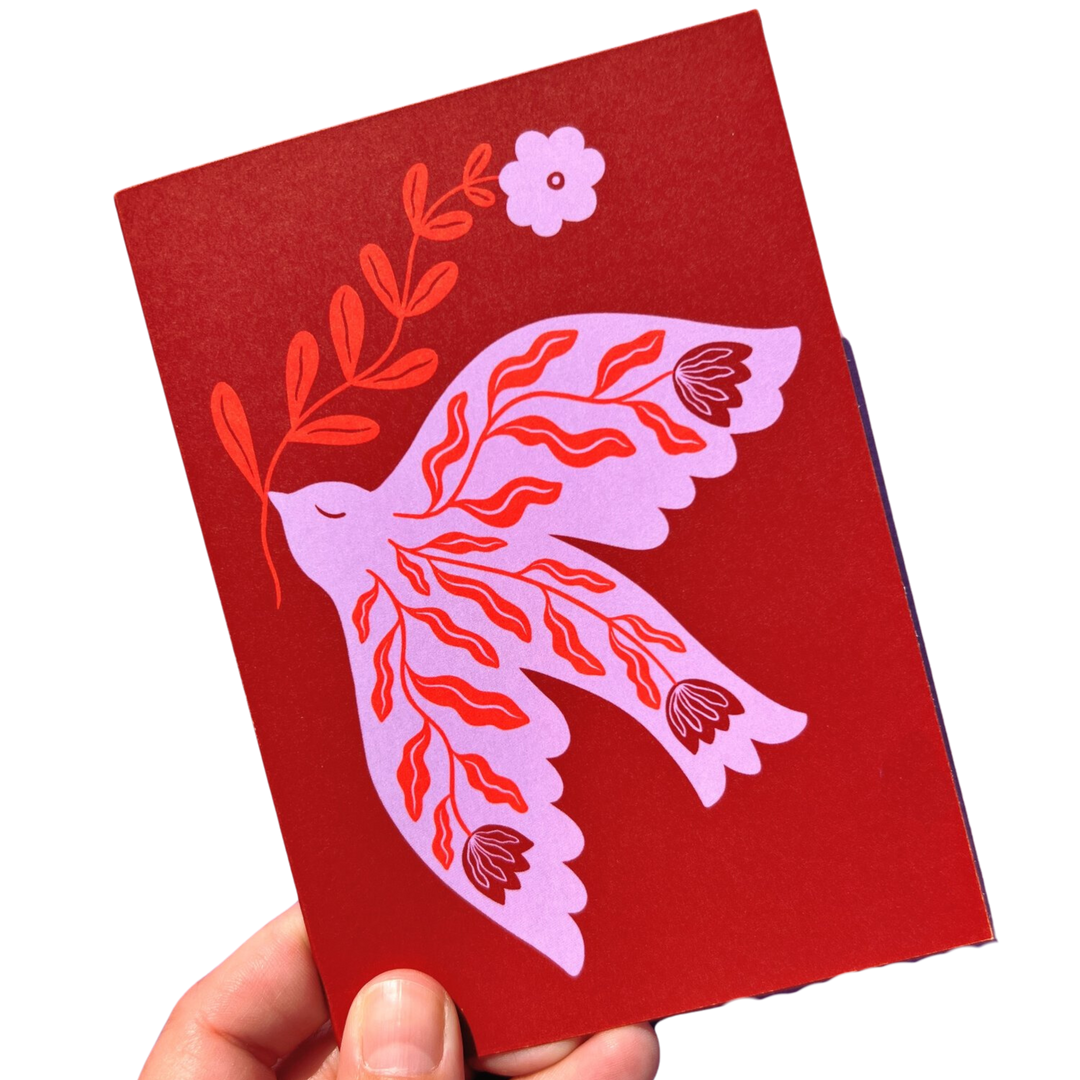 Folk Bird greeting card