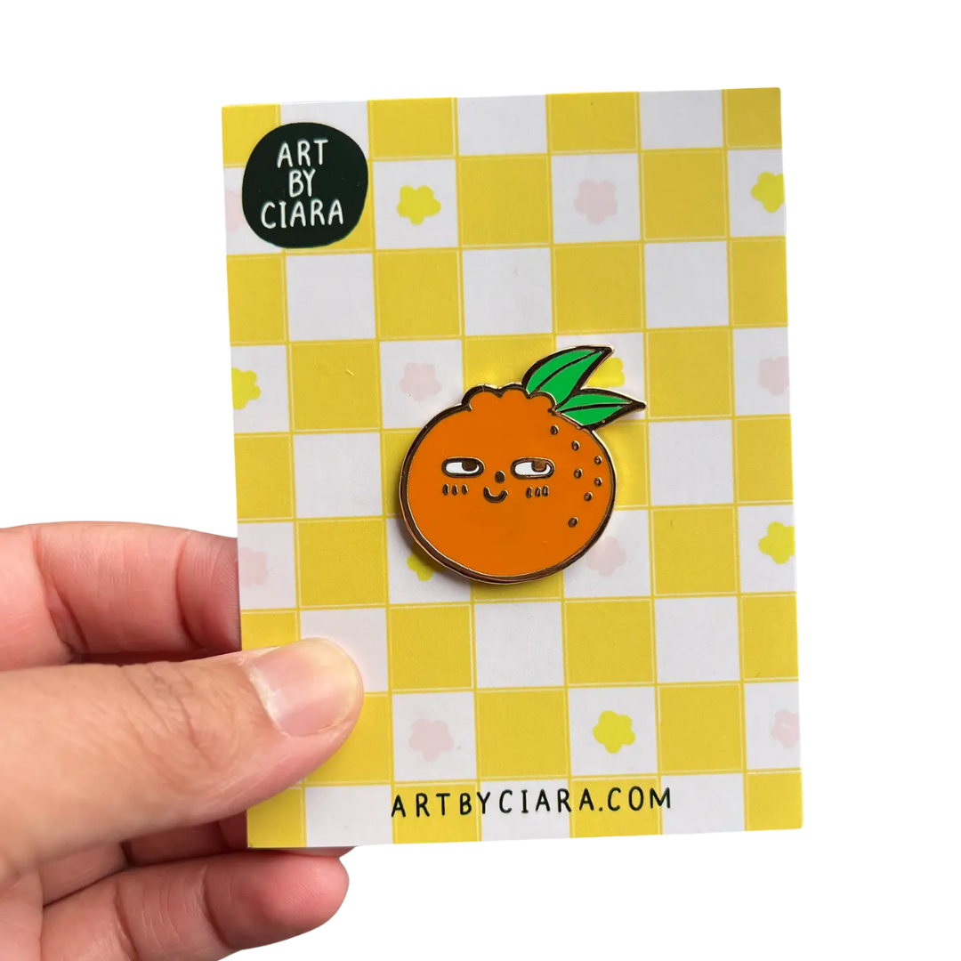 Clementine Enamel Pin