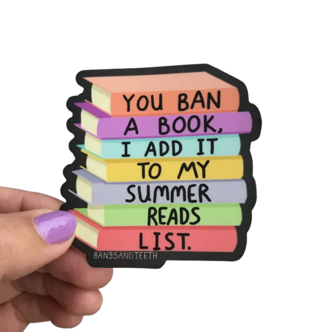 Book Ban Reading List Sticker