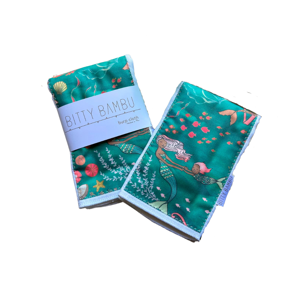 Mermaid Burp Cloth