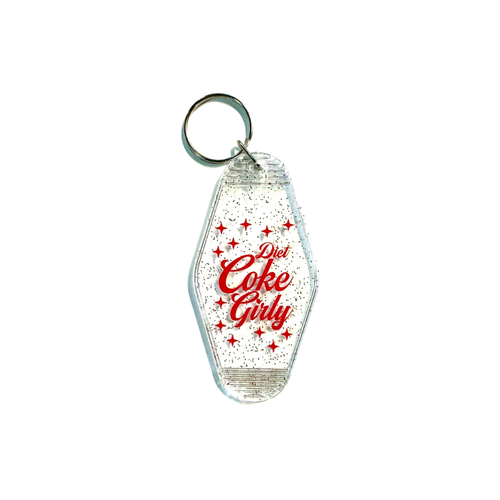 Diet Coke Girly Keychain