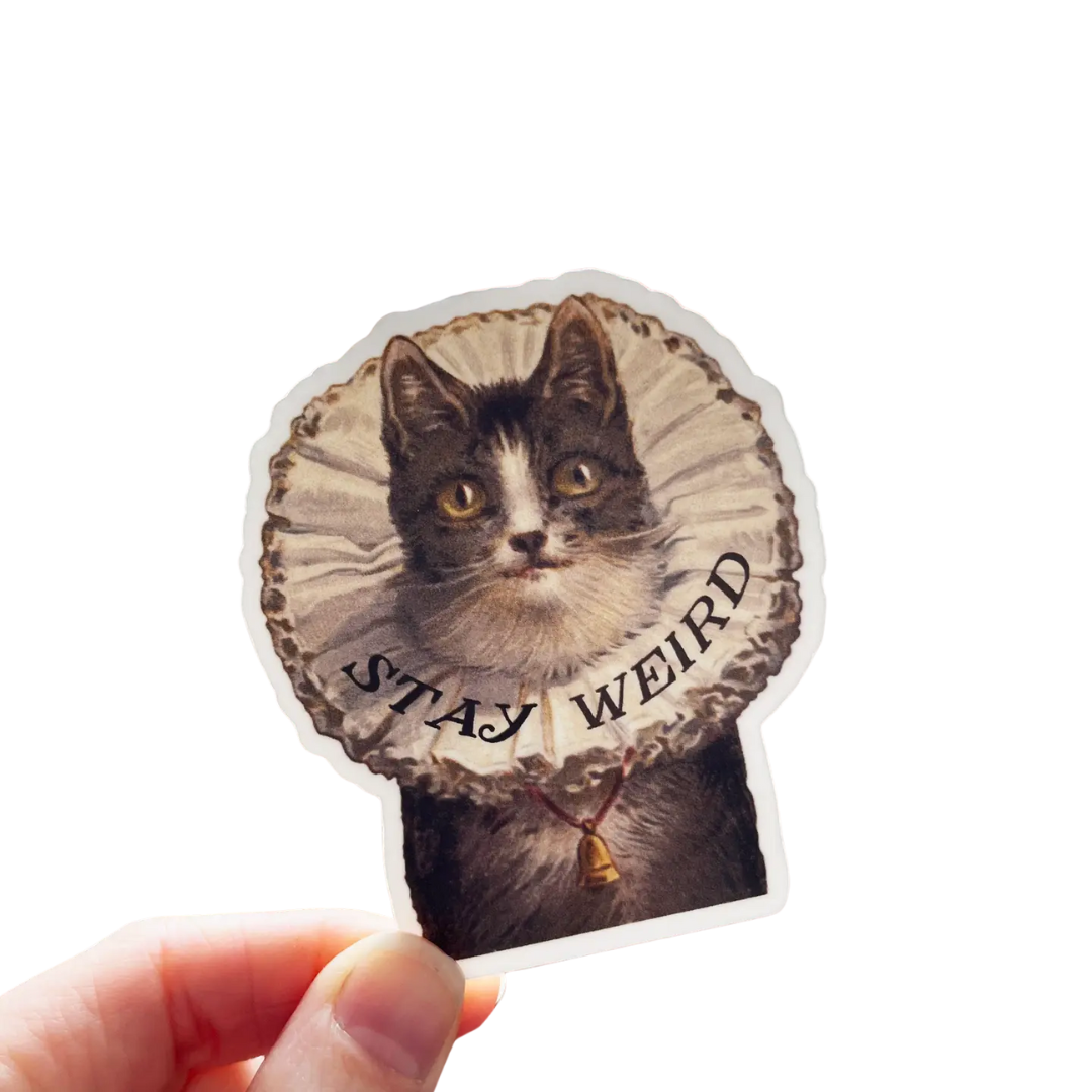 Stay Weird Kitty Sticker