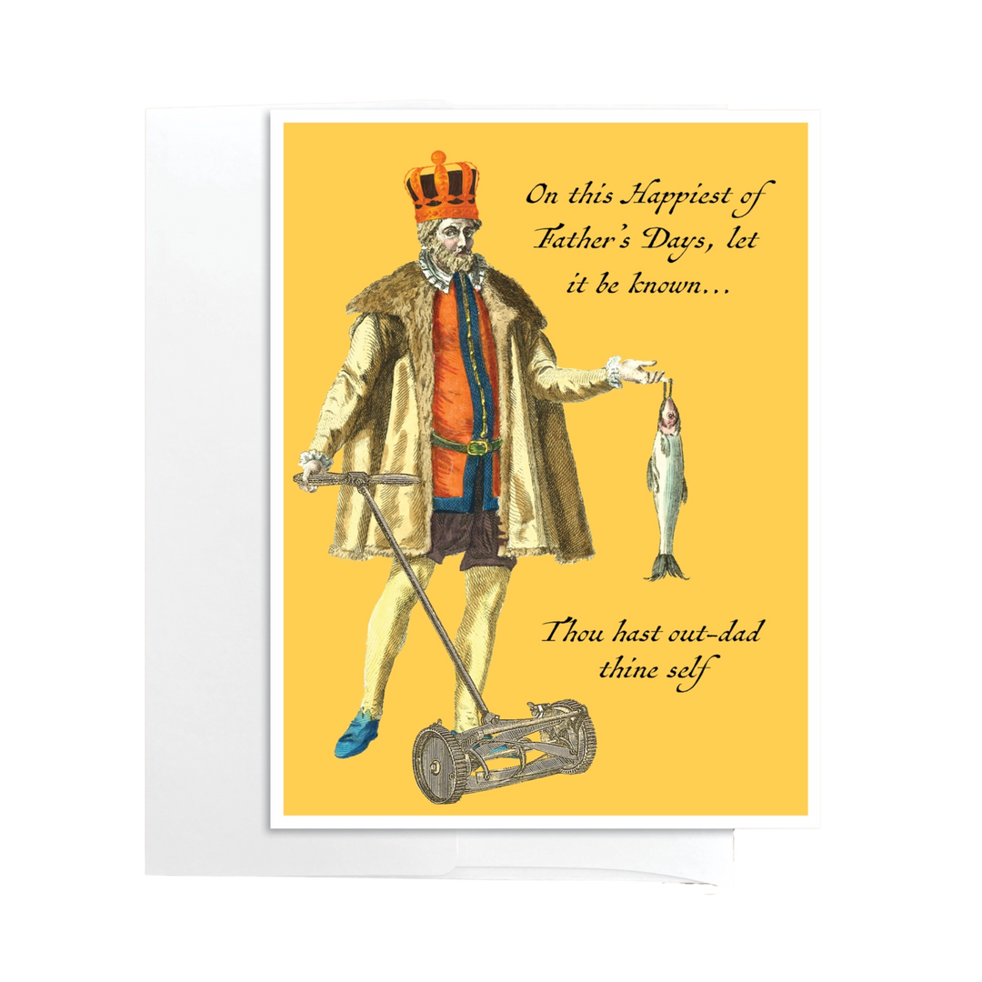 Renaissance Father's Day Funny Greeting Card