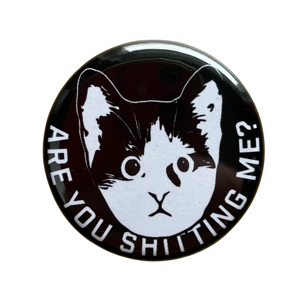 Are You Sh*Tting Me Kitten - Button