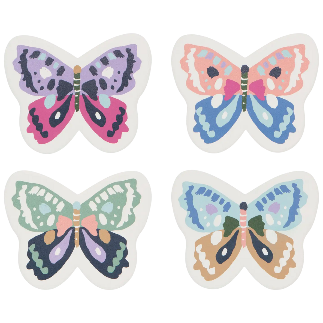 Flutter By Soak Up Coasters Set of 4