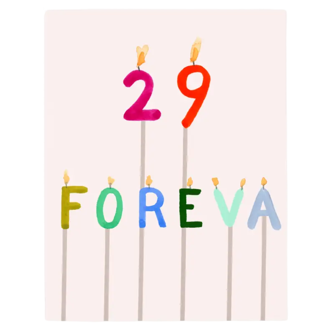 29 Foreva Candles Card
