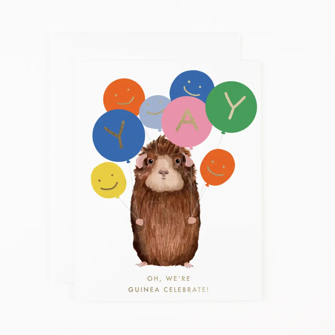 Oh, We're Guinea Celebrate Gold Foil Card
