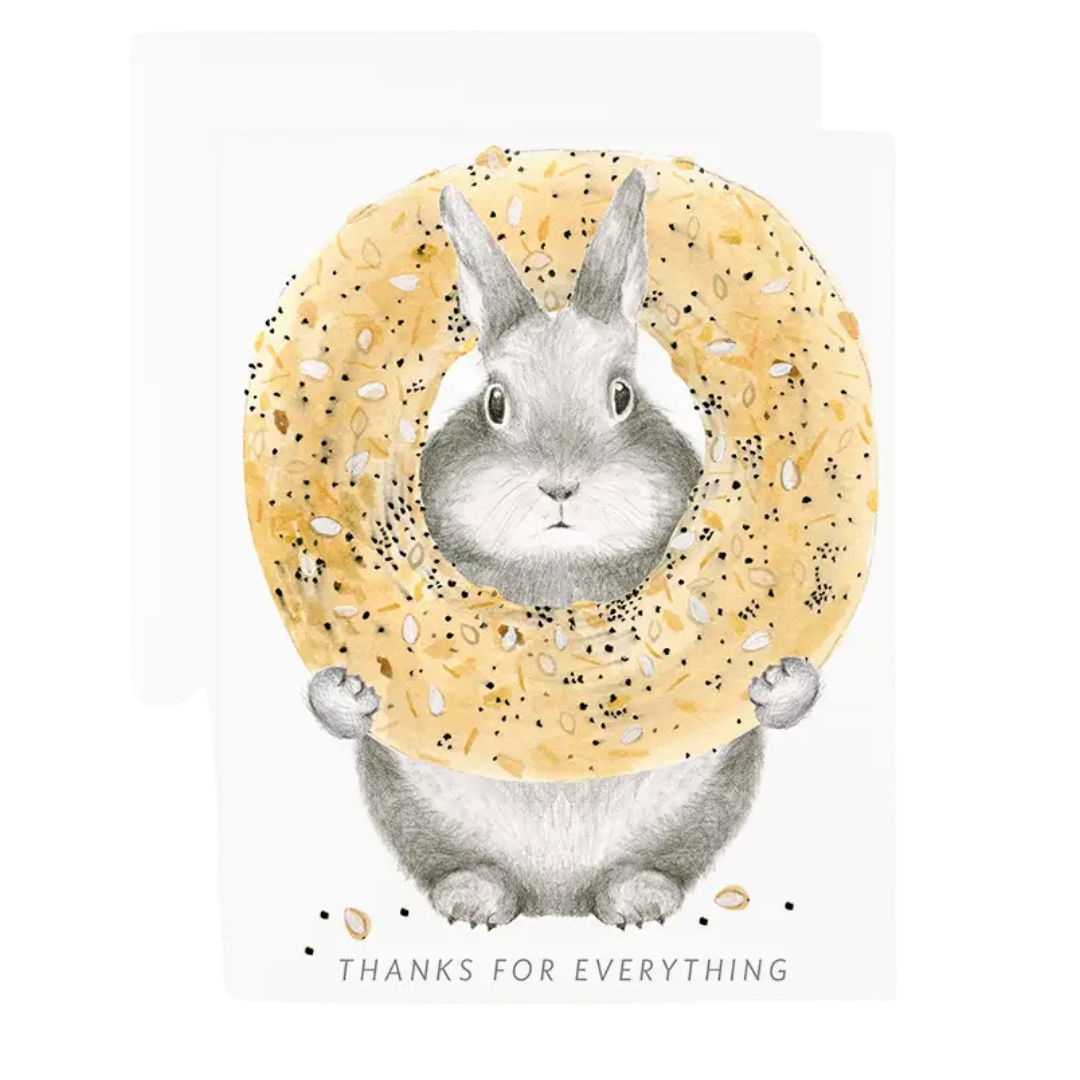 Everything Bagel Bunny Card