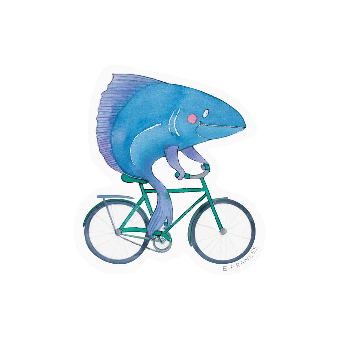 Fish on Bike Sticker