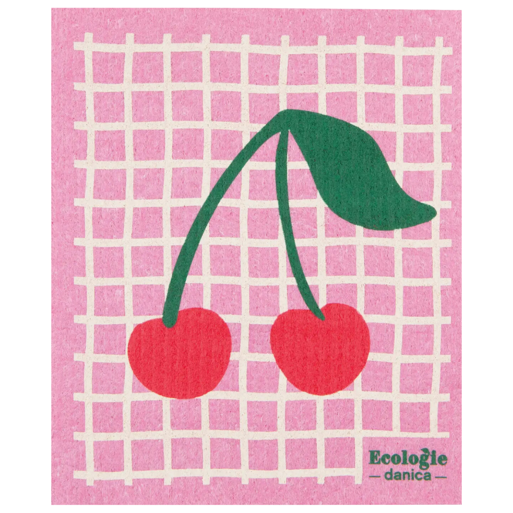 Very Cherry Swedish Dishcloth