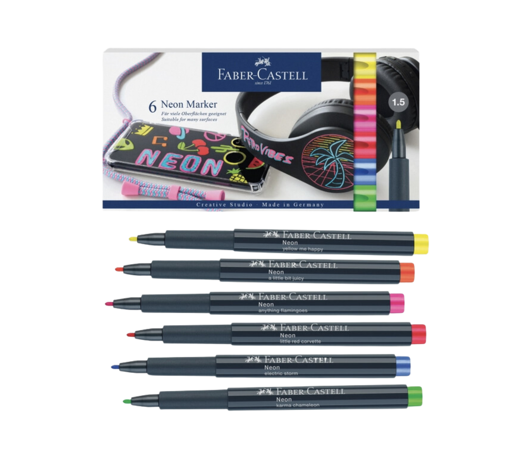 Multi-Surface Creative Markers Neon Set of 6