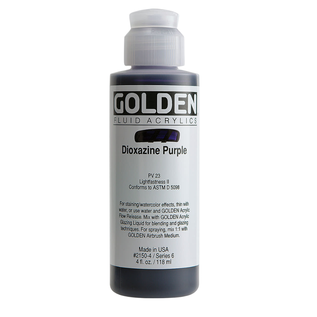 Fluid Dioxazine Purple Acrylic Paint 4oz