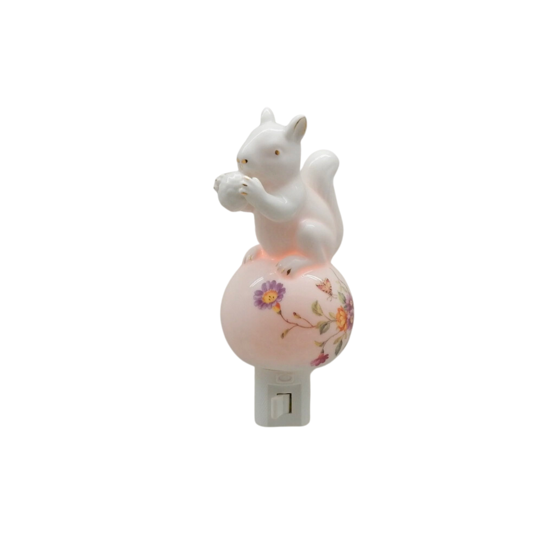 14k Porcelain Squirrel Night Light