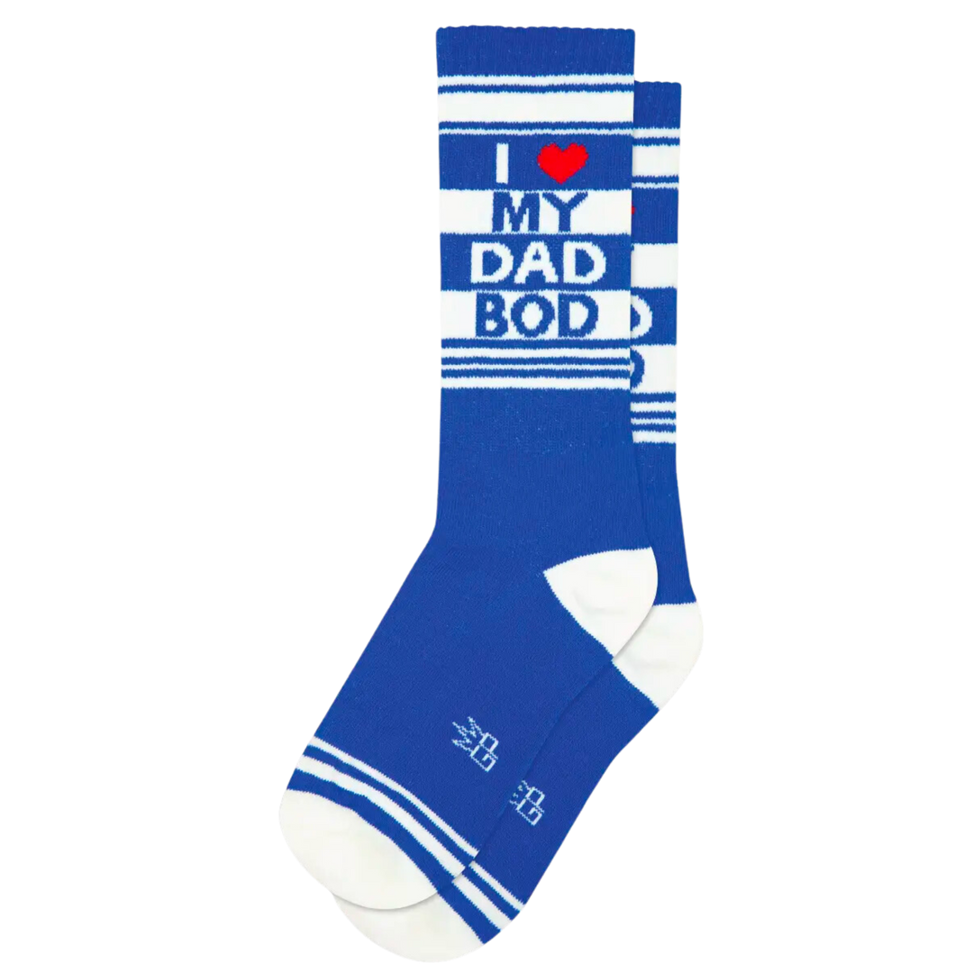 I Love My Dad Bod Gym Crew Socks