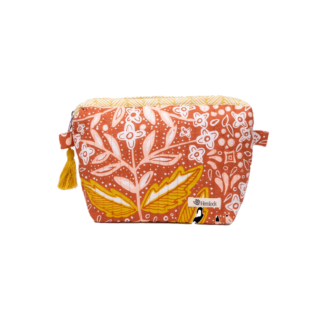 Amelia Quilted Zipper Pouch