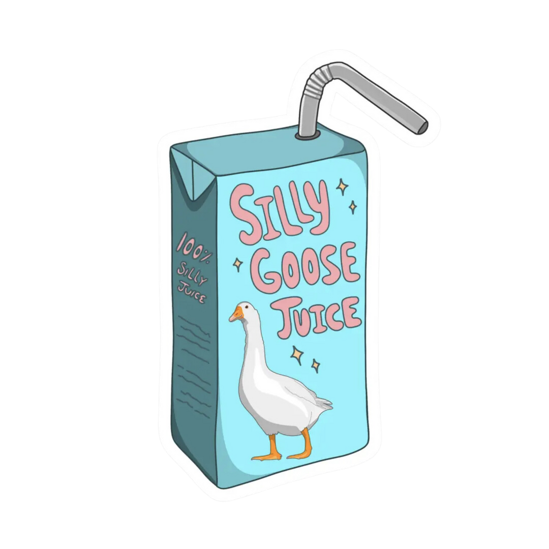 Silly Goose Juice Sticker