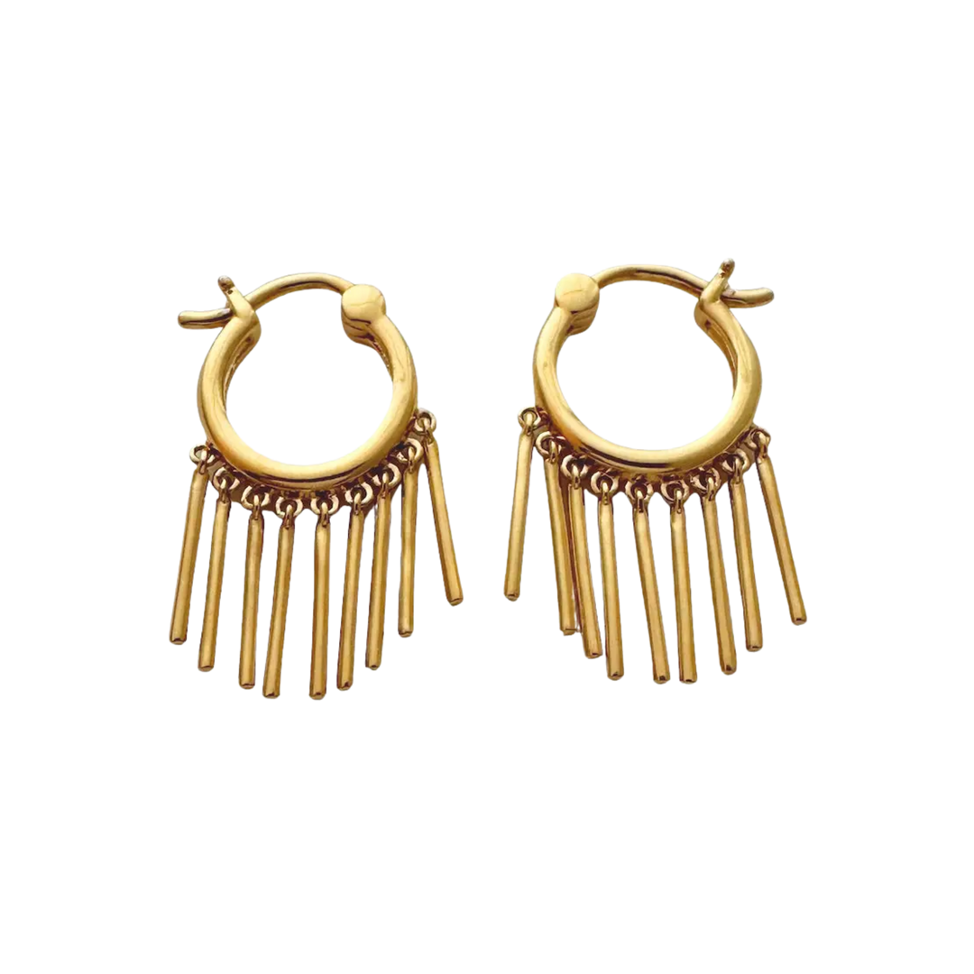 Fringe (with Benefits) Hoops - Gold