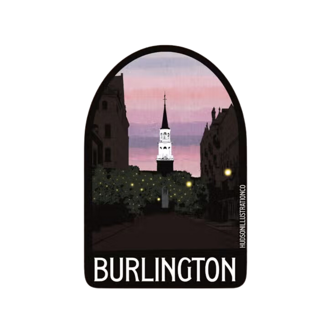 Burlington Vermont Church St Sticker