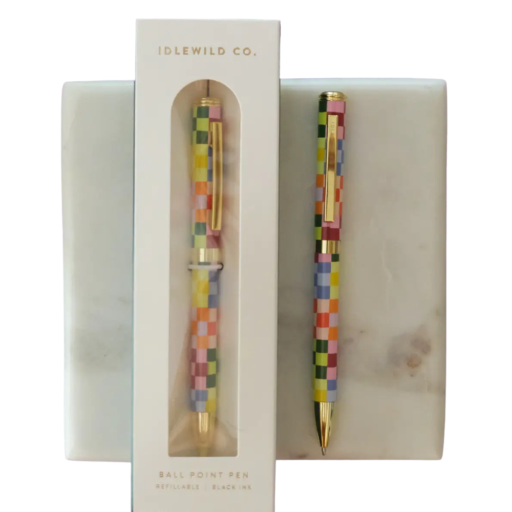 Rainbow Check Luxe Pen
