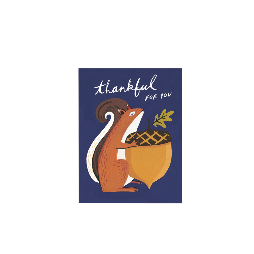 Thankful Squirrel Card