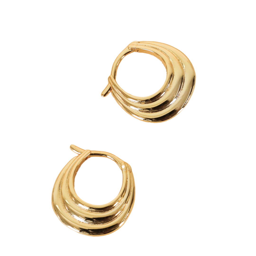 Triple Arch Hoop Earrings