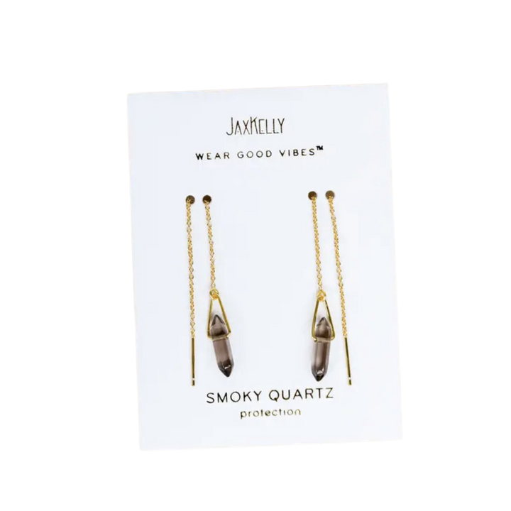 Gemstone Threader Earrings