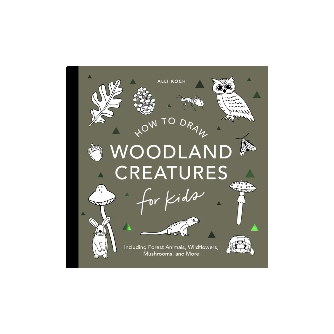 How to Draw for Kids: Mushrooms & Woodland Creatures
