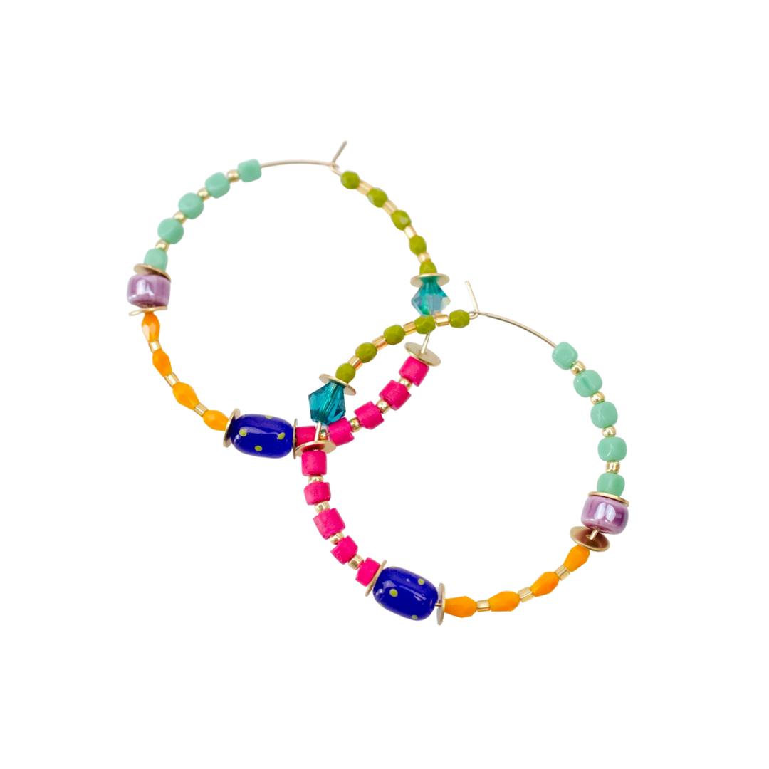 Cobalt Jules Hoops