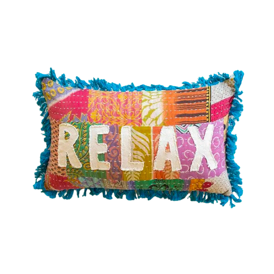 Relax Kantha Pillow
