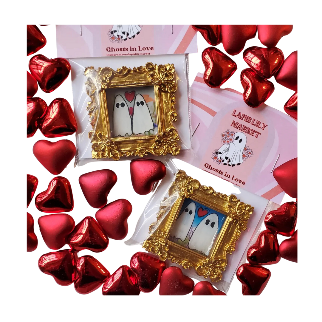 Ghosts In Love Mini Art Magnet