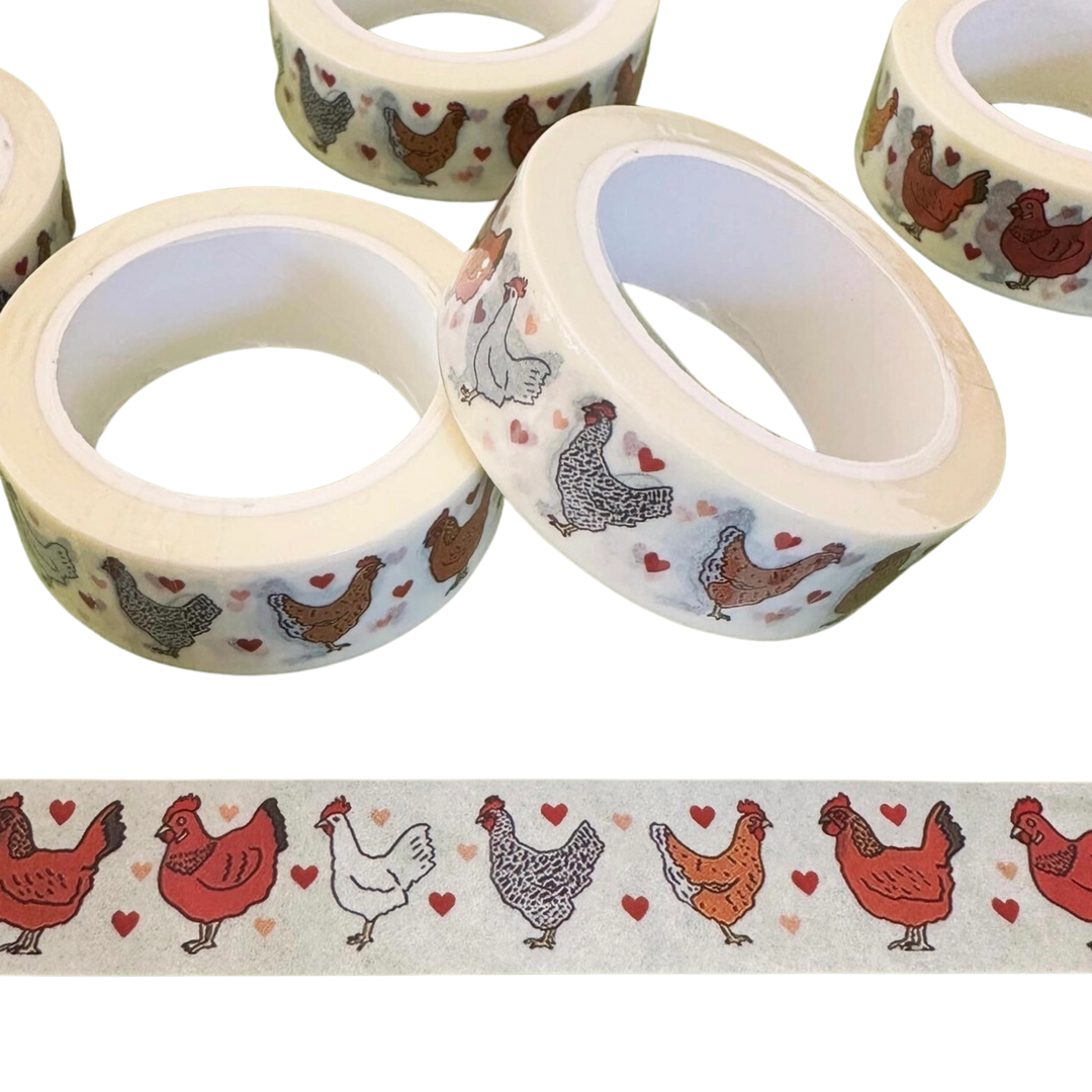 Chicken Love Washi Tape