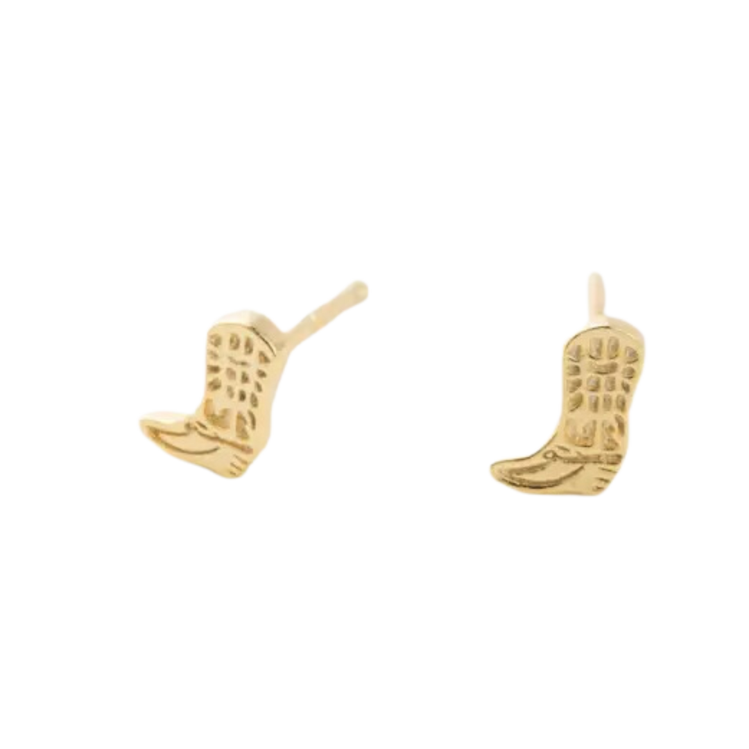 Cowboy Boot Stud Earrings