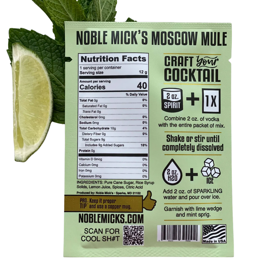 Moscow Mule Single Serve Craft Cocktail