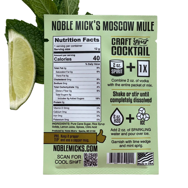 Moscow Mule Single Serve Craft Cocktail