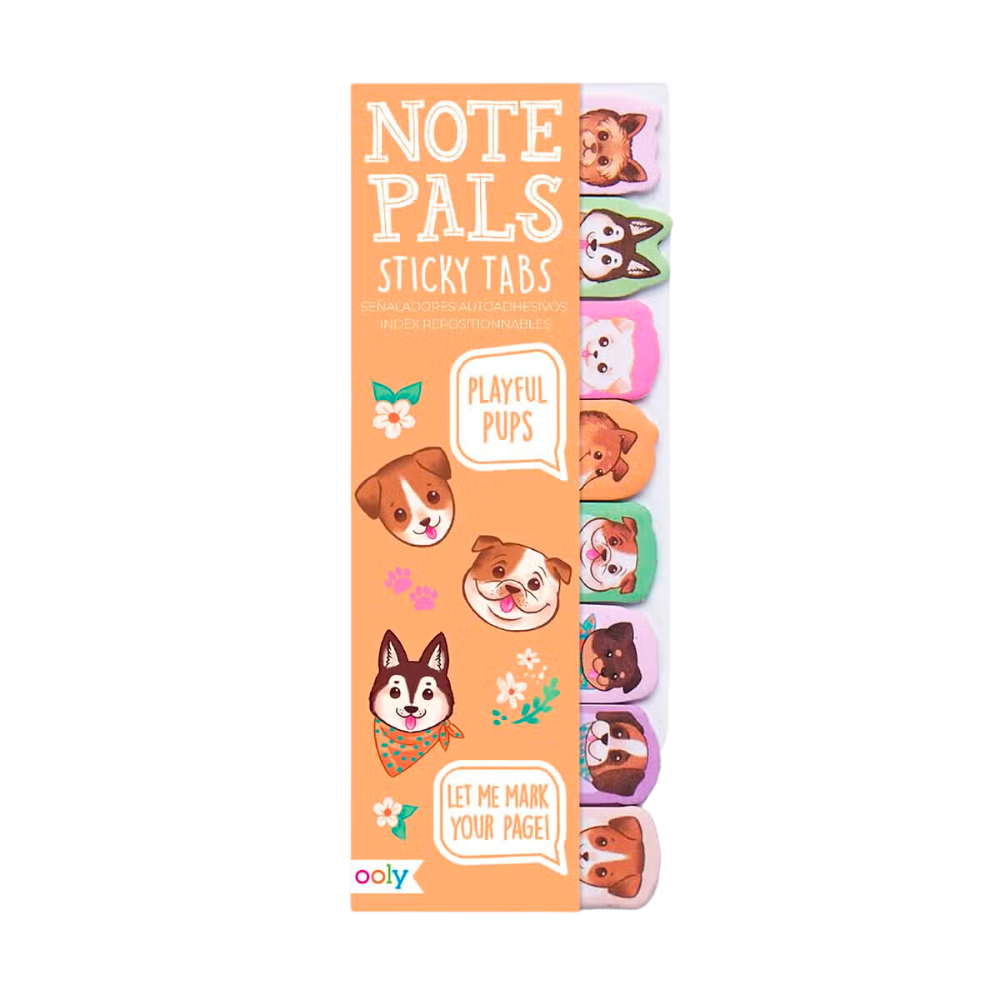 Note Pals Sticky Tabs - Playful Pups