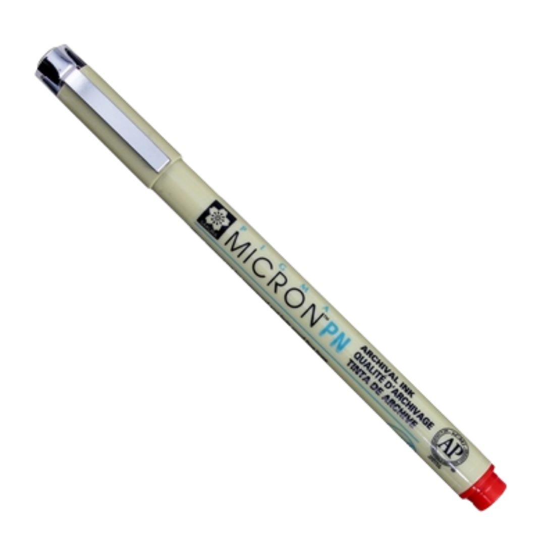 Pigma Micron Red Pen Plastic Nib