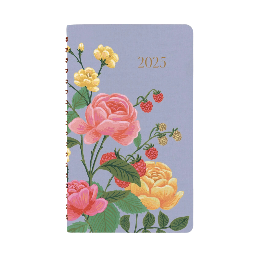 2025 Roses 12 Month Spiral Pocket Planner