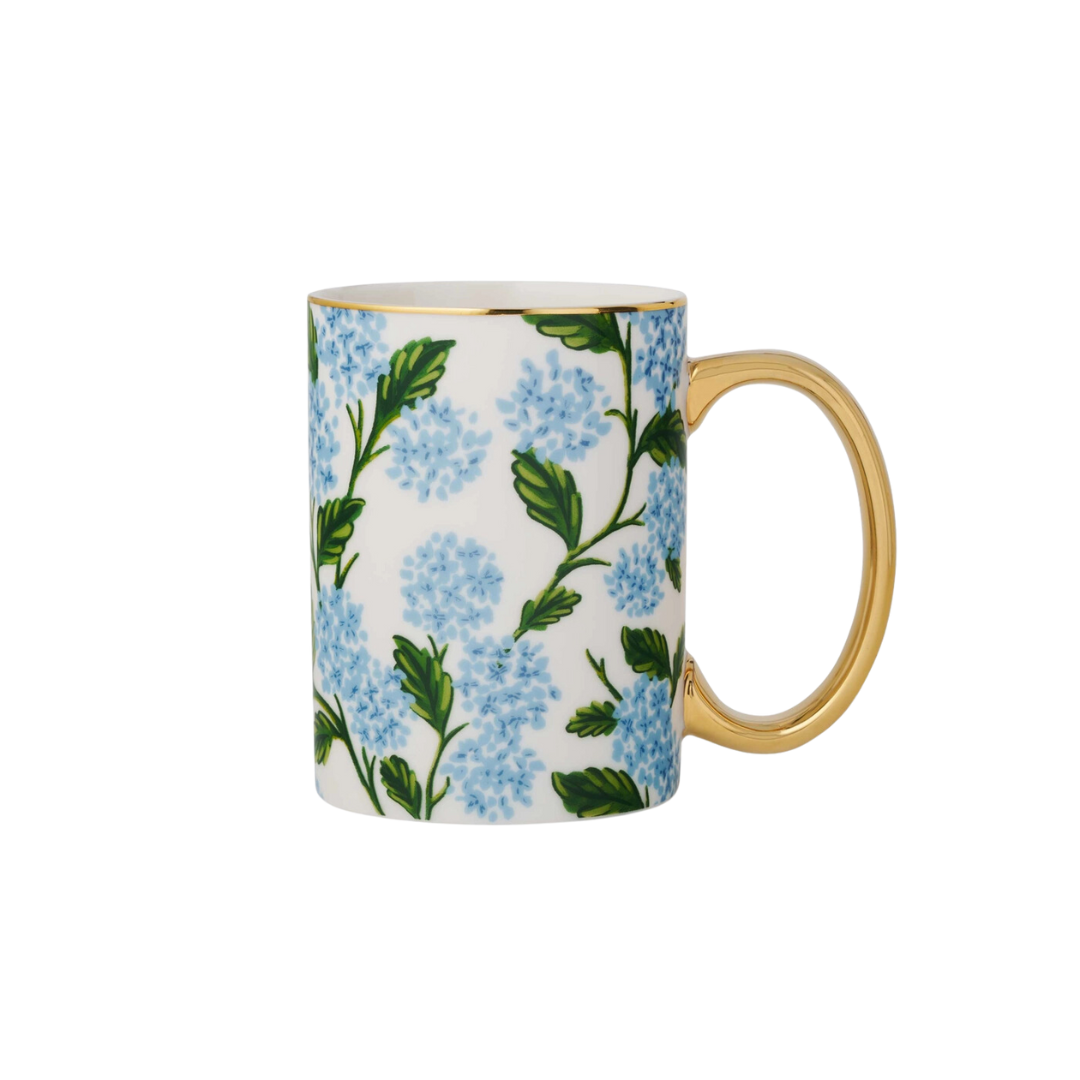 Hydrangea Porcelain Mug