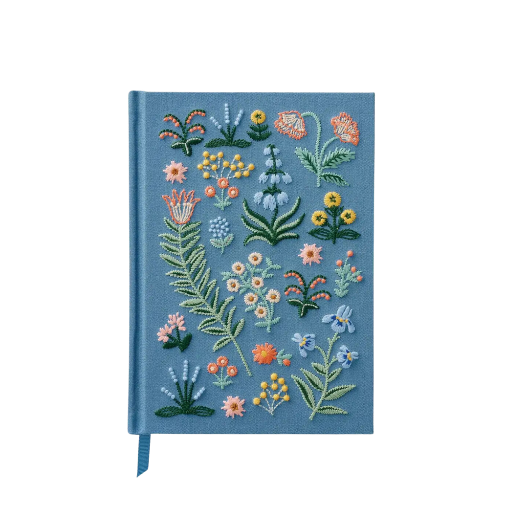 Menagerie Garden Embroidered Journal