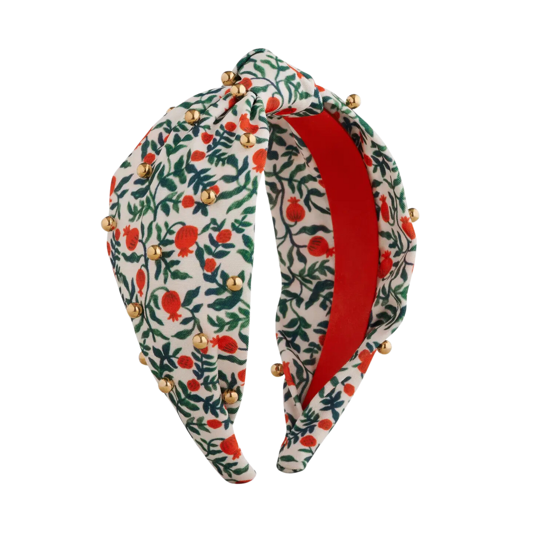 Christmastide Pomegranate Embellished Headband