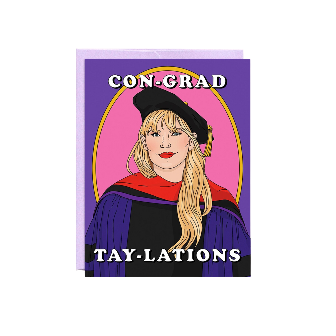 Con-Grad-Tay-Lations Congratulations Taylor Swift Graduation Card