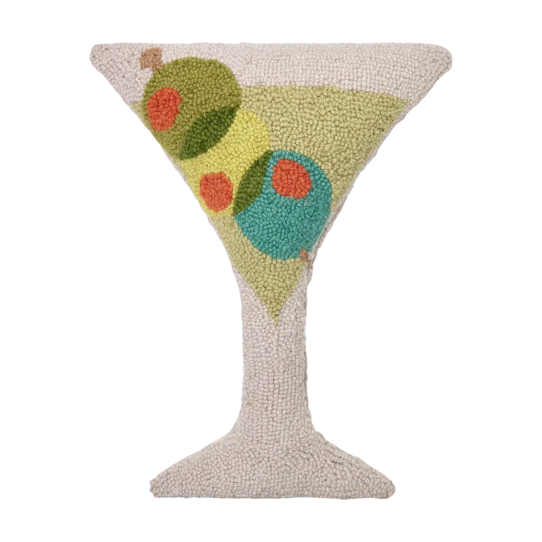 Martini Glass Shaped Hook Pillow