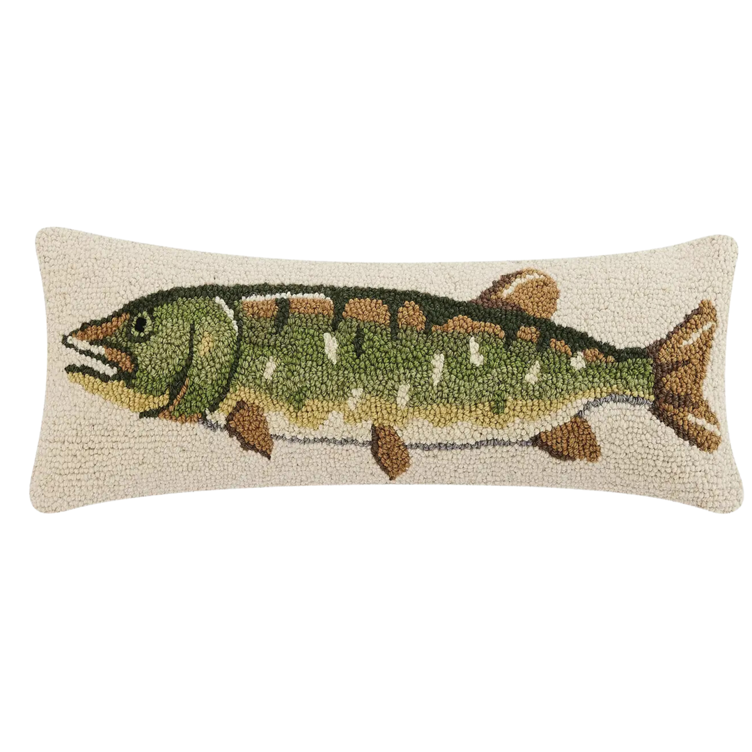 Northern Pike Fish Art Hook Pillow